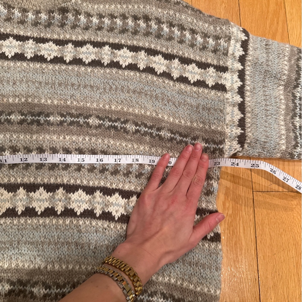 Vintage Woolrich Fair Isle Knit Sweater Cozy Oversized - Picture 8 of 8